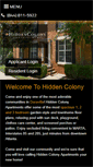 Mobile Screenshot of hiddencolony.com