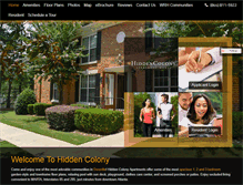 Tablet Screenshot of hiddencolony.com